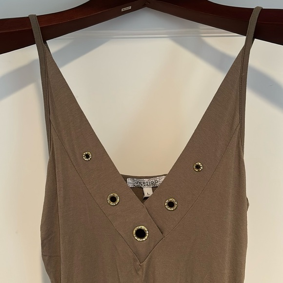 NWT Vertigo Paris dress with asymmetrical hem and jewel detail at neck - Picture 2 of 15